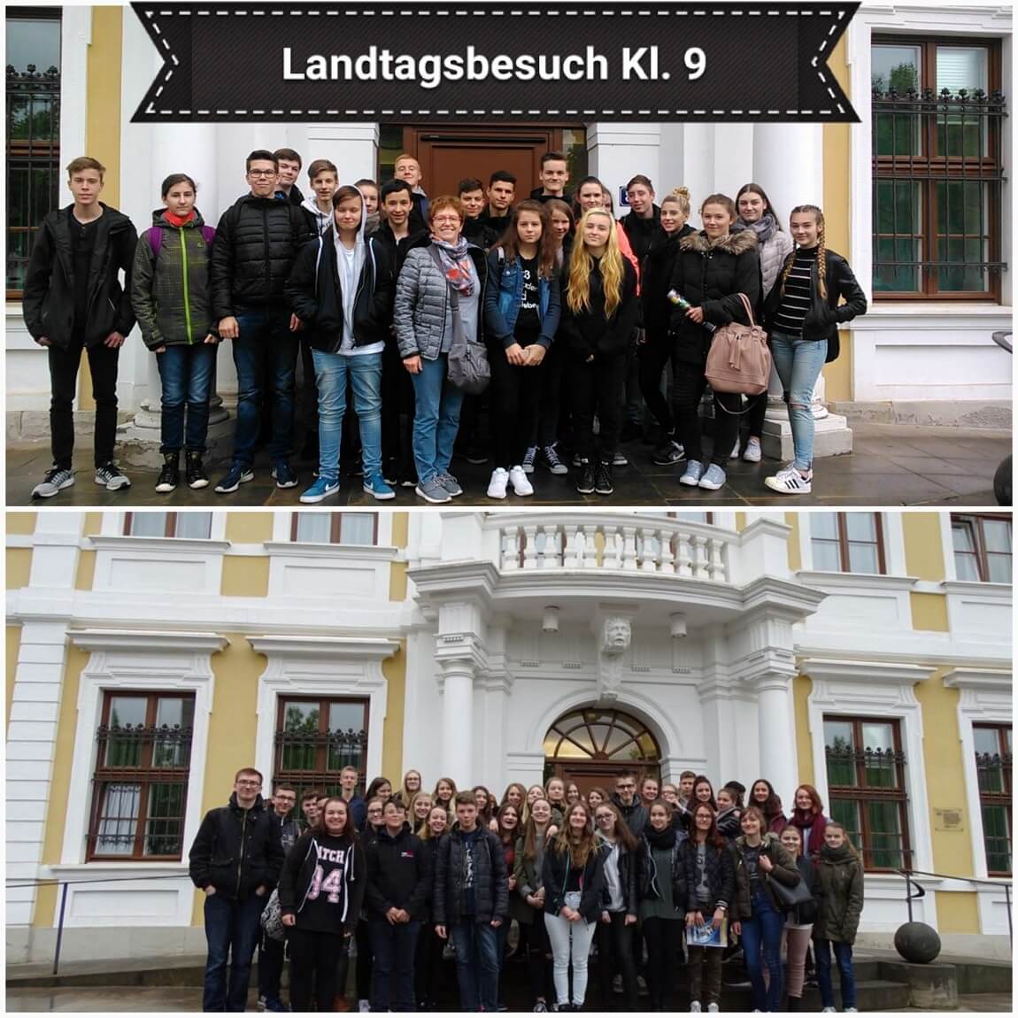 Landtagsbesuch der Klassen 9a, b, d