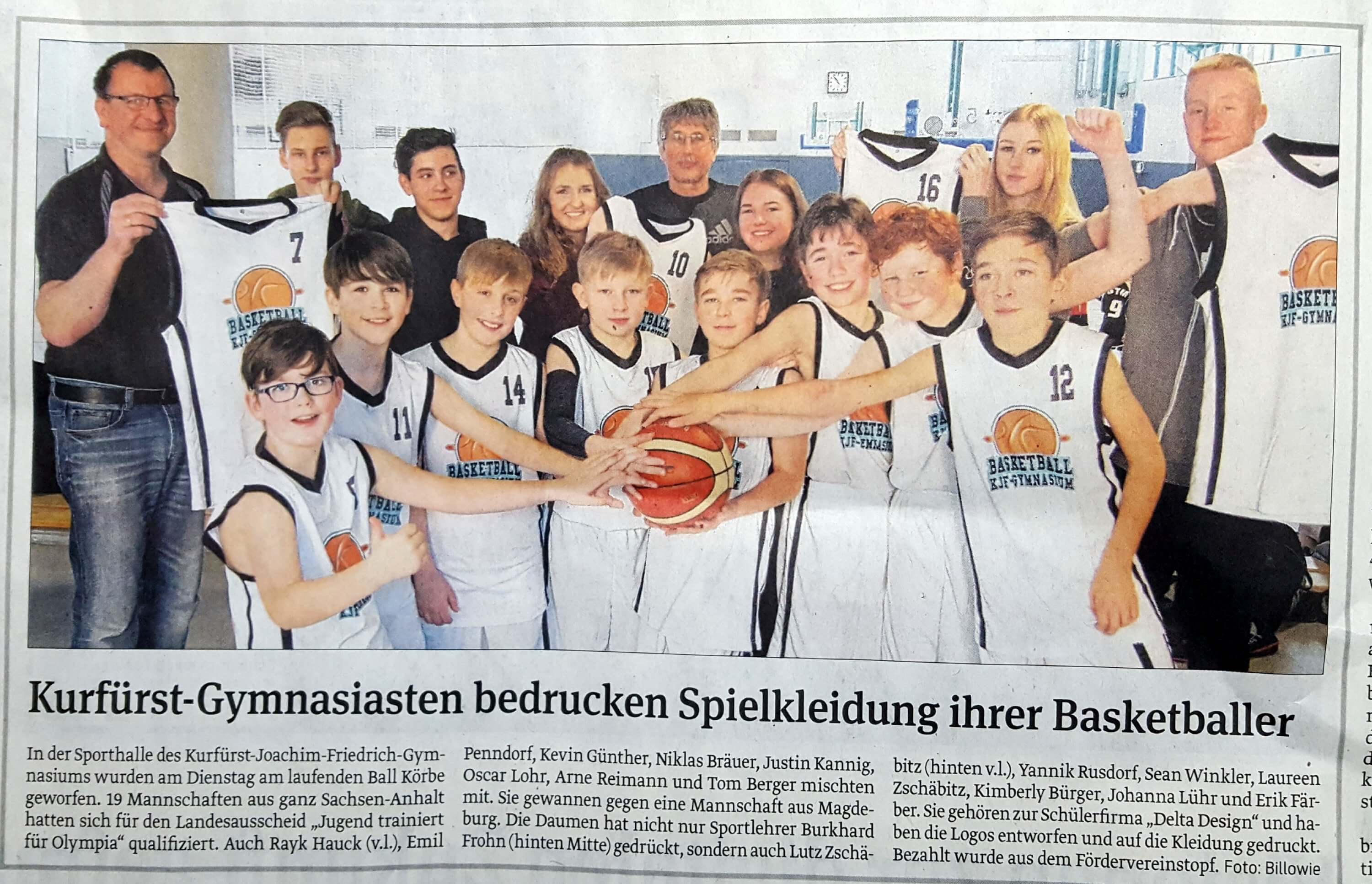 Volksstimme: Über unsere Basketballer