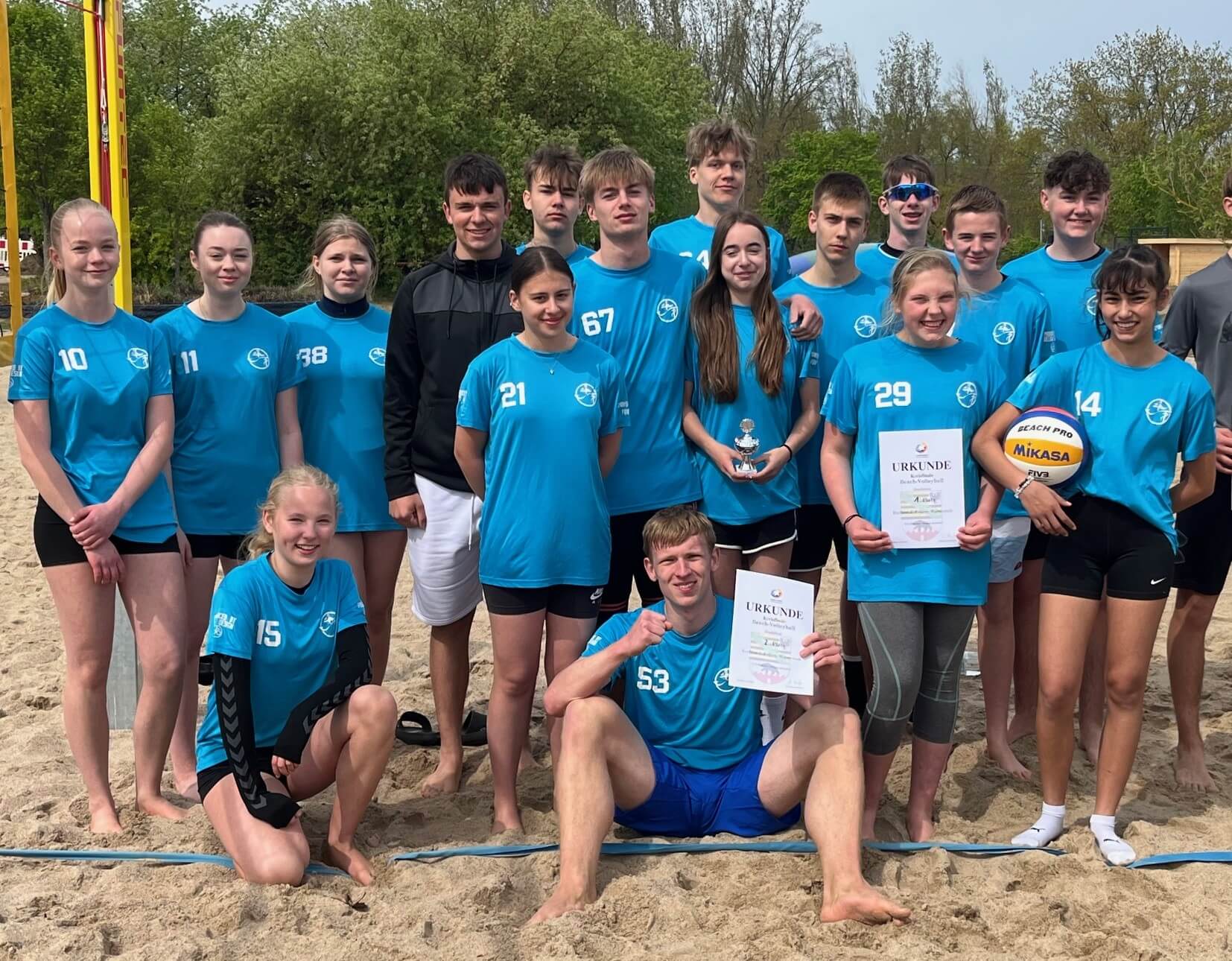 Verdienter Sieg Beachvolleyball