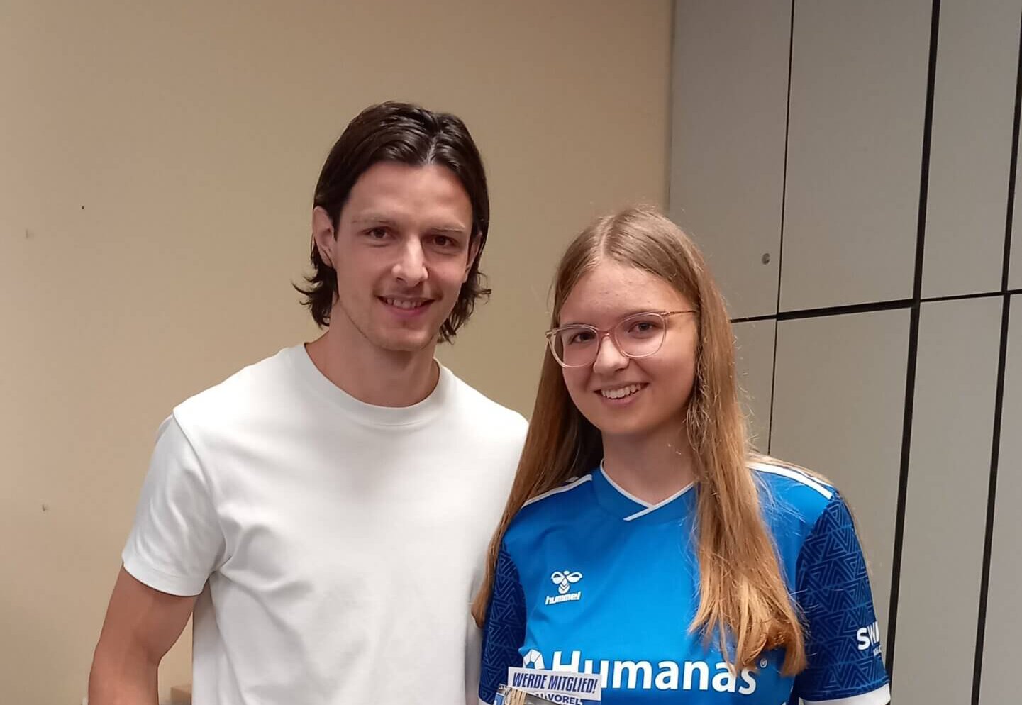 FCM-Fußballspieler besucht unsere Schule …