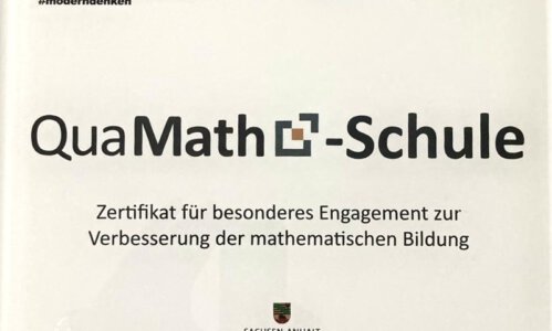 Zertifikat QuaMath-Schule