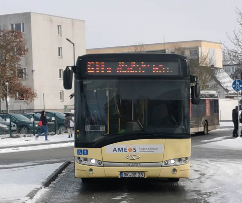 Busfahrplanänderung