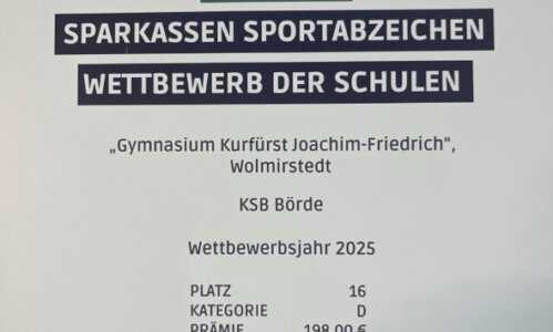 Sparkassen – Sportabzeichen – Wettbewerb der Schulen 2025