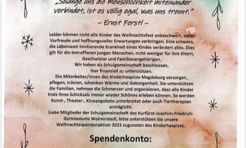 Spendenaufruf