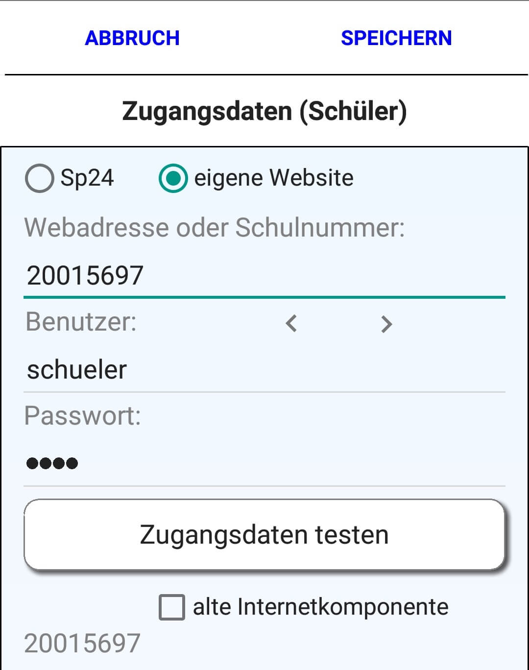 Änderung in der Vertretungsplan-App